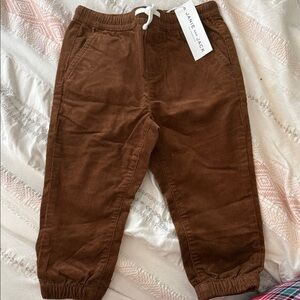 Janie and Jack Chocolate Brown Kids Joggers